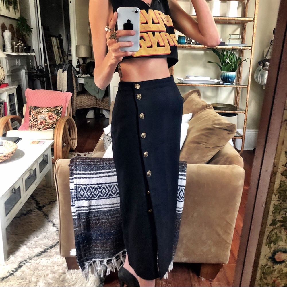 Vintage button up “military” skirt - Picture 4 of 8